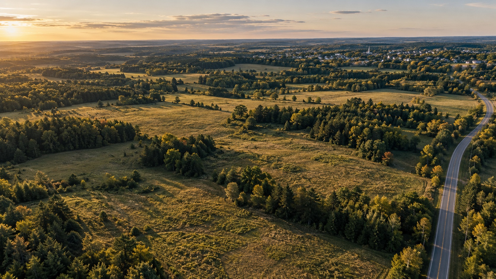 Access & context / expansive vacant land