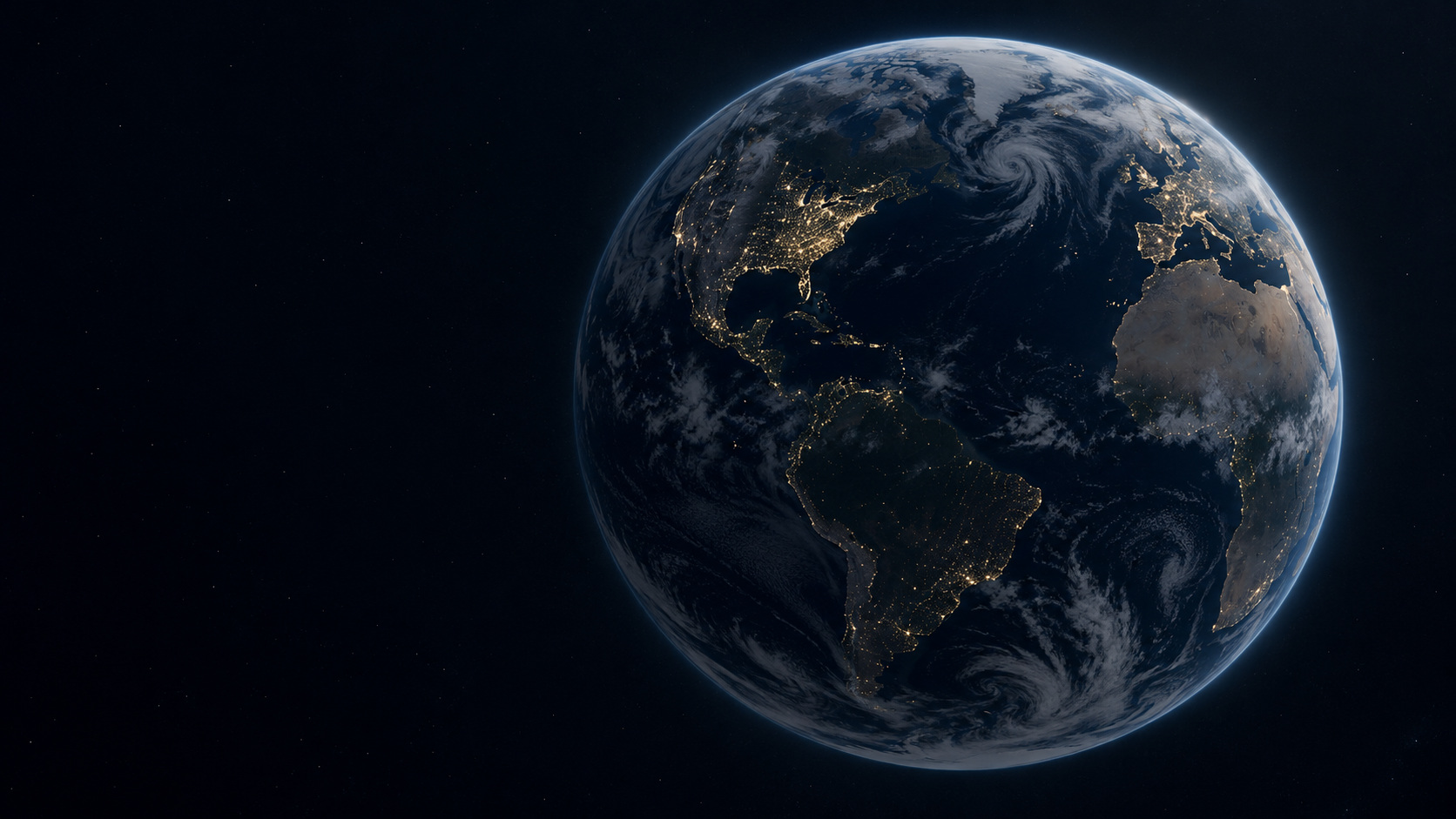 Earth at night